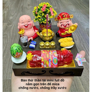 Bàn thờ thần tài mini chibi đế mica cao cấp sang trọng (xưởng sx sỉ lẻ)