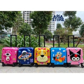 [RẺ VÔ ĐỊCH] Vali trẻ em hoạ tiết in 3D hình nổi dễ thương, bánh xe xoay 360 độ Size 18 inch