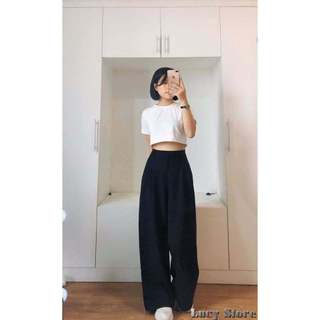 Áo Croptop Cổ Vuông Cộc Tay
