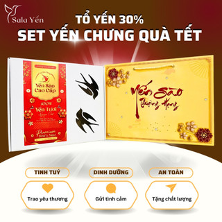  Set Quà Giáng Sinh Tổ Yến Chưng Sẵn 30% Mix 3 Vị Yến Sào Khánh Hoà Hũ Yến 75ml Dinh Dưỡng An Toàn - SaLa Yến 