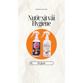 Combo 4 chai Xịt vải khô Hygiene 300ml xịt thơm quần áo, xịt khử mùi hôi tức thời #hygiene #xị thơmhygiene