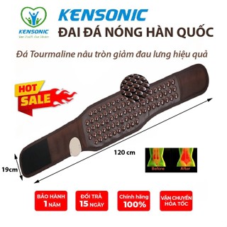 Đai Massage Đá Nóng Tourmaline Hàn Quốc Giúp Giảm Đau nhức KT 19x120cm Kensonic Belt 208
