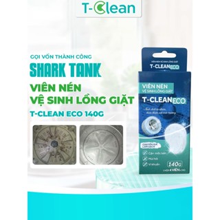 T-Clean Hộp 4 Viên tẩy lồng máy giặt loại bỏ mùi hôi, cặn bẩn, sáng bóng, sạch khuẩn..