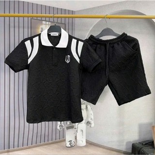  Bộ quần áo nam BU chất vải cotton chéo cao cấp thoáng mát bộ đồ nam mặc hè hot trend 2024 