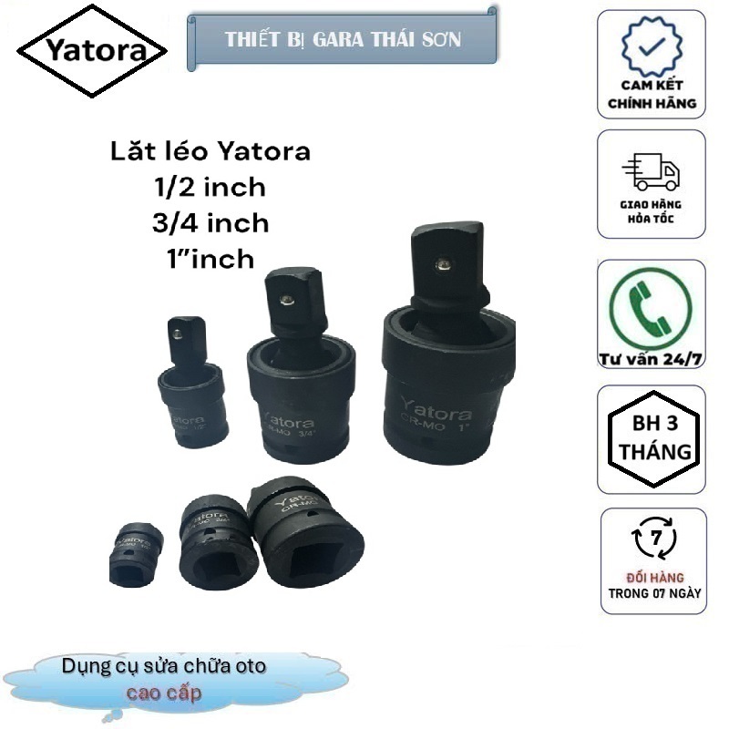 combo 3 Đầu khẩu lắt léo 1/2-3/4-1 inch Yatora