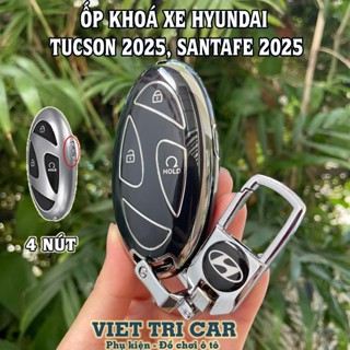Ốp Chìa Khóa Xe Hyundai Tucson 2025, SantaFe 2025 Chất Liệu TPU Dẻo Chống Trầy Xước Cao Cấp