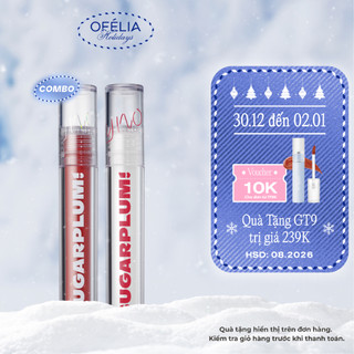 Combo 2 Son Tint Nước Mịn Lì Thuần Chay SUGARPLUM MistyNow Blurring Tint (2 x 3.8g)