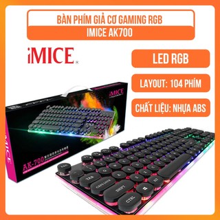 Bàn phím máy tính giả cơ gaming rgb imice ak700 có dây