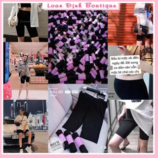 Quần legging nữ đùi lửng rainbow nâng mông bigsize lưng cao Loan Định Boutique LD022