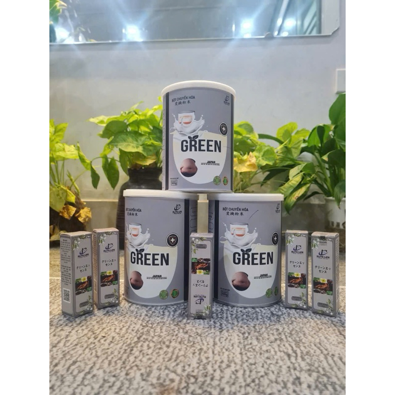 COMBO 3 HỘP (Tặng kèm ly lắc ) - Bột Chuyển Hoá Green Elife Giảm Béo Phì , Thanh Lọc Cơ Thể, Tăng Cường Hệ Miễn Dịch