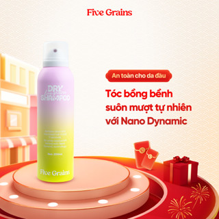 Dầu gội khô Five Grains giúp phồng tóc, không vệt trắng 200ml