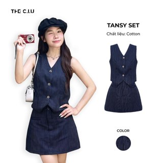 Set áo gile + chân váy chữ A THE C.I.U - Tansy Set
