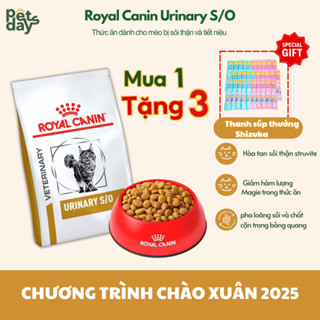 Hạt Thức Ăn Cho Mèo Bị Sỏi Thận Royal Canin Urinary S/O Feline Gói 1,5KG, Cám Cho Mèo Bị Thận - PETDAYS HSD(30/1/2026)