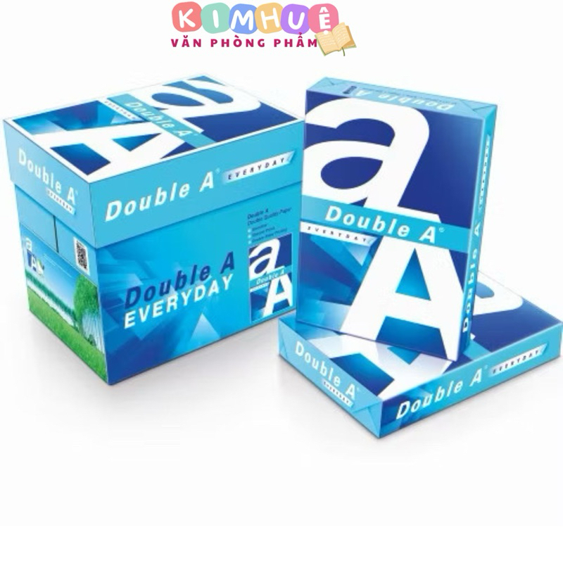01 ram giấy Double A A4 đinh  lượng70 gsm độ trắng 90(1 ram)