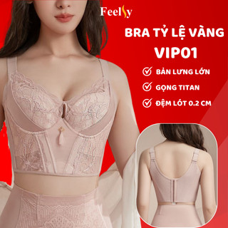 Áo Ngực Feelsy  Bra Định Hình Có Gọng  Bản To Chống Hằn Gọn Mỡ Lưng Nâng Ngực VIP01