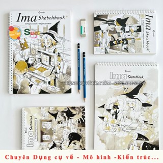  Sổ vẽ Sketchbook NaBii Ima  Ima Sketchbook 160gsm 32 tờ A5 A4   Sugi art shop  