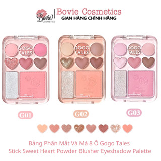 Bảng mắt má trái tim highlight 3 in 1 Gogo Tales Stick Sweet Heart (GT609)