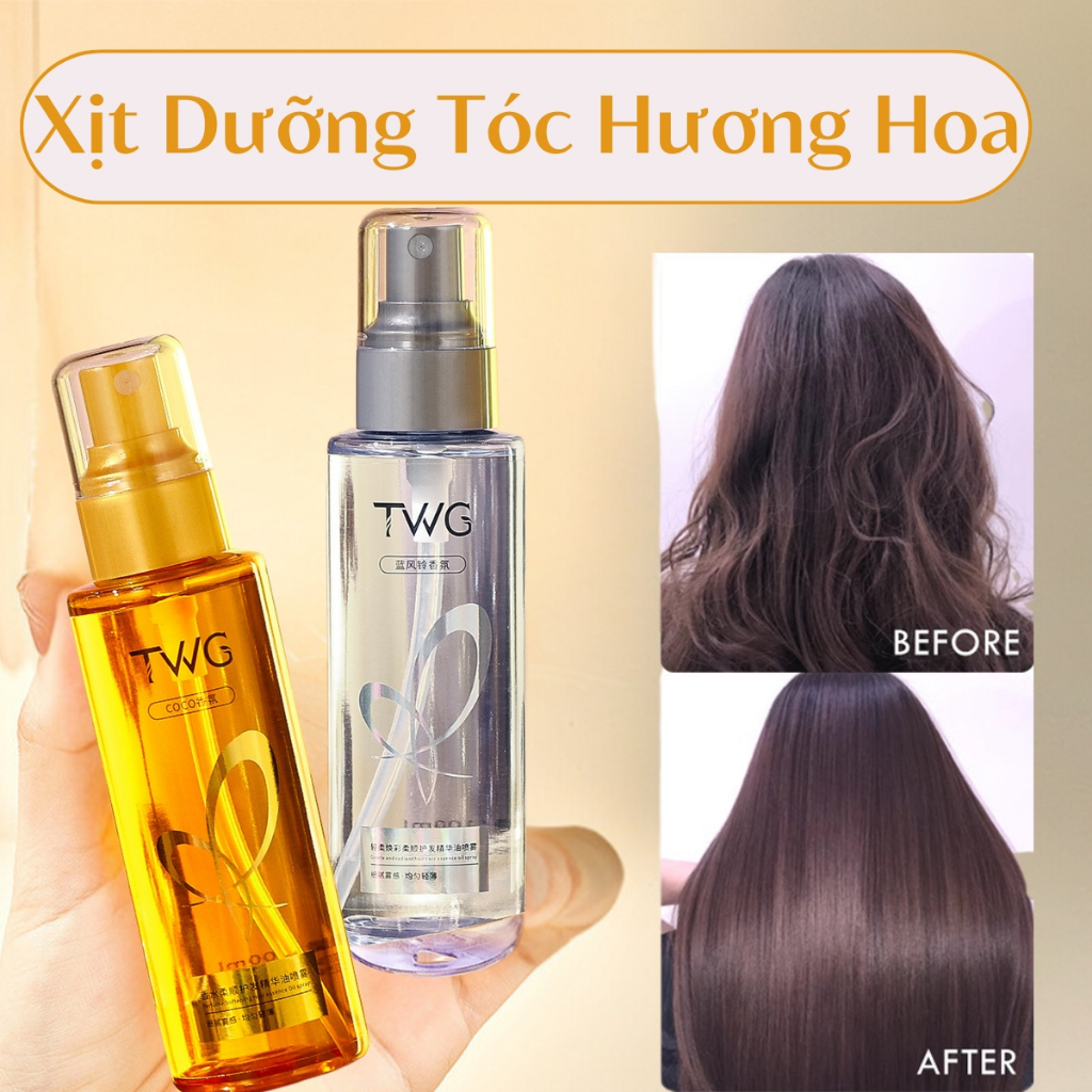 Xịt Dưỡng Tóc Hương Hoa Và Tinh Dầu Olive Giúp Tóc Bồng Bềnh Giảm Gãy Rụng, Serum Dưỡng Tóc Giúp Tóc Chắc Khoẻ Óng Ả