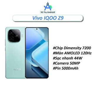 Điện thoại Vivo iQOO Z9 Fullbox NEW RAM 8/256GB chip Snapdragon 7 Gen 3 màn AMOLED 144Hz 1.5K pin 6000 mAh