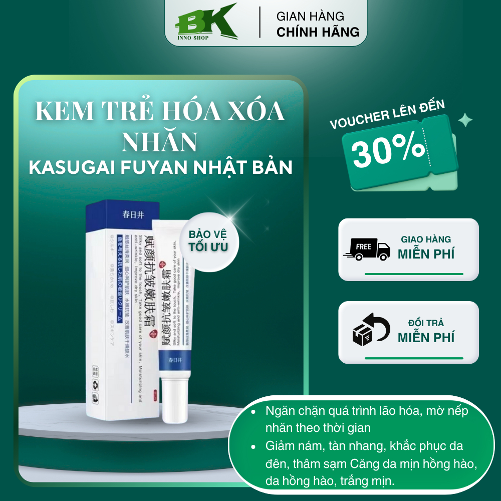 Kem Trẻ Hóa Kasugai Fuyan Nhật Bản - Xóa Nhăn, Mờ Nám, Dưỡng Ẩm Sâu, Tái Tạo Da Căng Mịn Và Trắng Hồng Rạng Rỡ | BKINNO