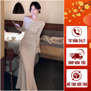 Đầm Boby Mùa Đông Nhún Eo Dài Tay MELI chân váy [T1081]