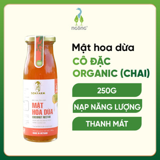 Mật hoa dừa cô đặc Sokfarm thuần chay giàu khoáng chất tăng đề kháng thay đường thanh lọc cơ thể chai 250g