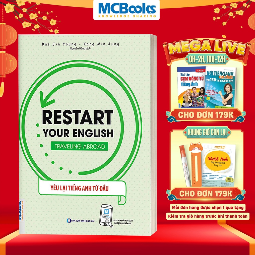 Sách - Restart Your English - Traveling Abroad (Yêu Lại Tiếng Anh Từ đầu) - Chủ Đề Tiếng Anh Du Lịch