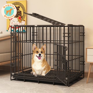 🐈Dogelsy🐕 chuồng chó giá rẻ Chuồng Sơn Tĩnh Điện Cho Chó Mèo Gấp Gọn tặng Khay Vệ Sinh Chuồng nuôi chó