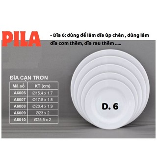 Chén Trắng, Đĩa Trắng, Chén Đĩa Ăn Cơm Melamine Màu Trắng