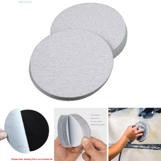 Nhám tròn 125mm, 100 tờ, bề mặt sản phẩm có lớp phủ stearate (màu trắng), chuyên sơn, kim loại