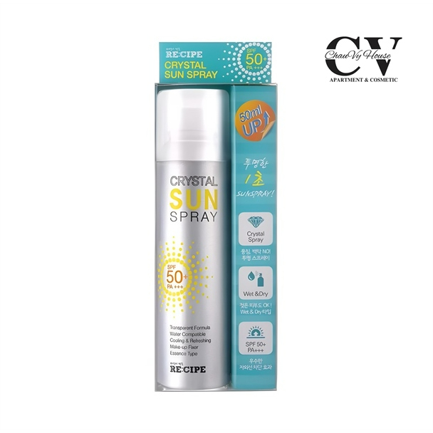 Xịt Chống Nắng Re:Cipe Crystal Sun Spray [ 02/06/2025 ]