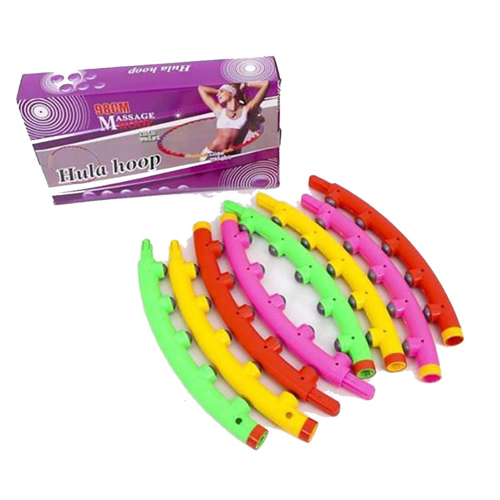 Vòng lắc giảm eo Massage Hoop với hạt massage lồi trên vòng, đường kính sau lắp 98cm, giảm eo, giảm mỡ bụng hiệu quả