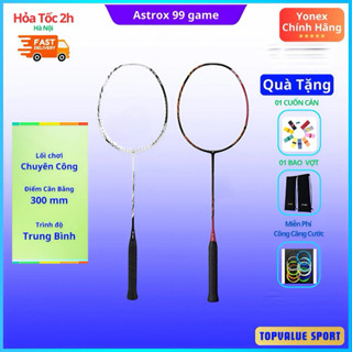 Vợt cầu lông Yonex Astrox 99 Game hàng chính hãng (ship kèm pbh Sunrise),  đũa vợt cứng sở hữu khả năng smash cực đỉnh
