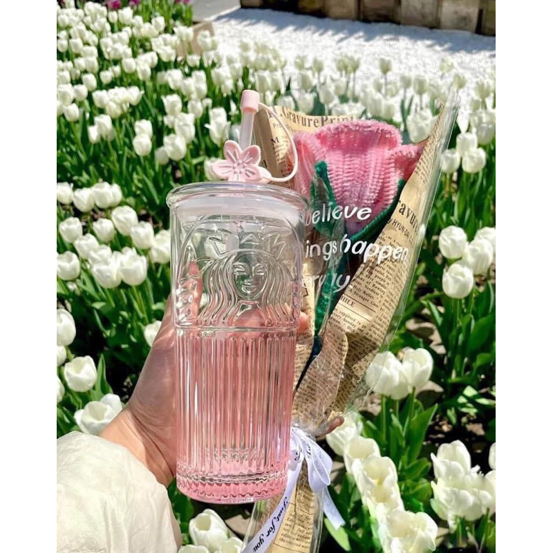 Ly thuỷ tinh dung tích 550ml starbucks
