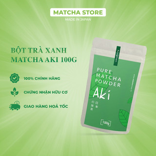  Bột matcha aki 100g bột matcha aki nhập khẩu Nhật Bản 