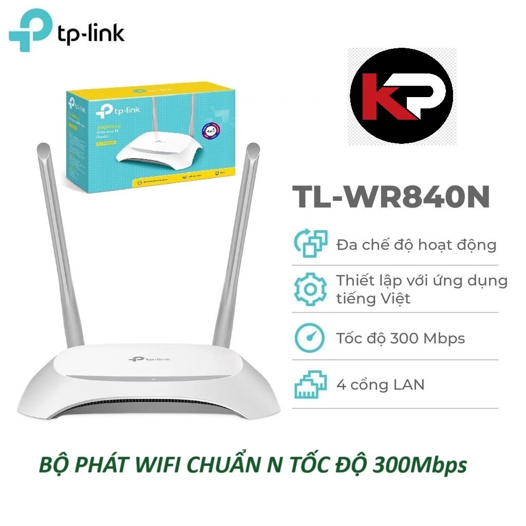 Bộ Phát Wifi TPLink 841N ( TPLink TL-WR841N ) Chuẩn N 300Mbps - Sản phẩm chính hãng