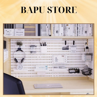  Pegboard kệ decor bàn học trang trí góc làm việc giá lưu trữ để đồ đa năng treo tường bảng đục lỗ decor phòng học 