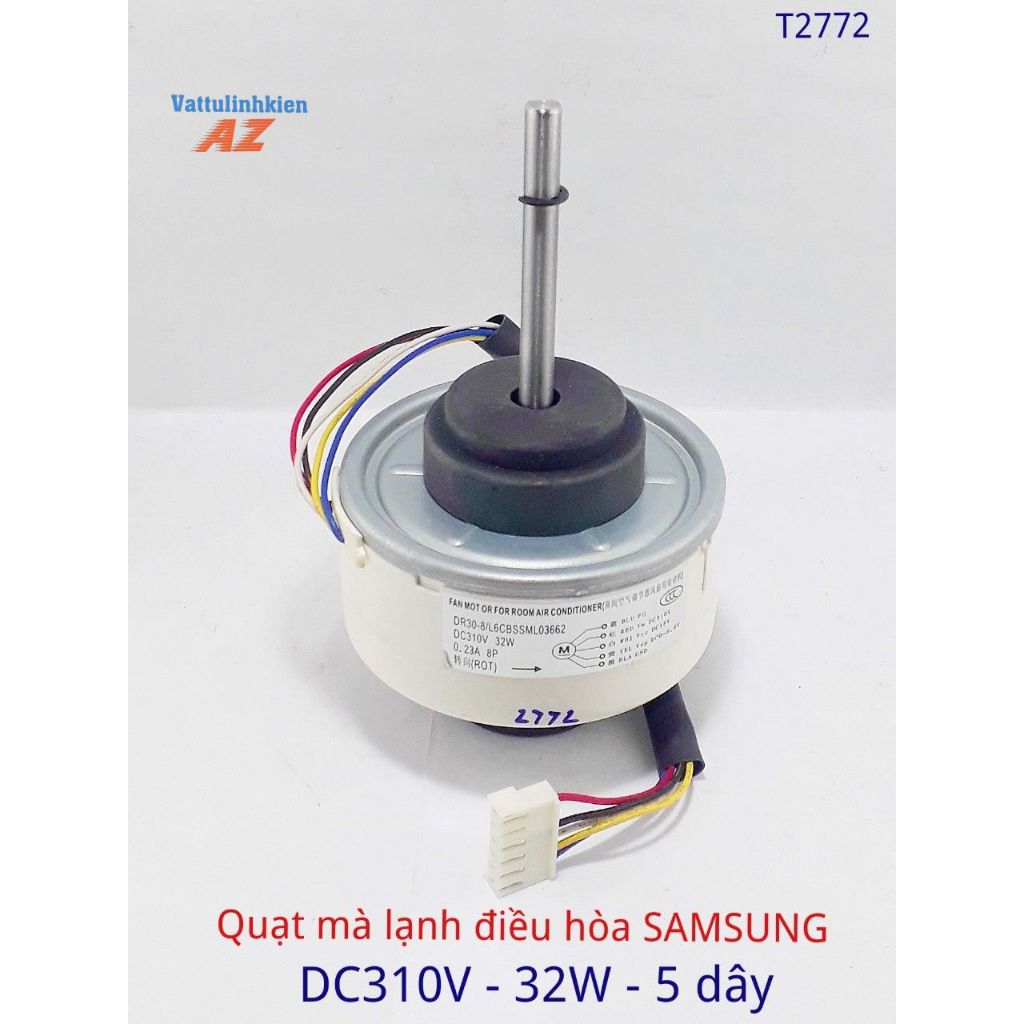 Motor quạt điều hòa SAMSUNG Inverter DC310V- 27W - 5 dây