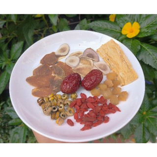 Canh Hồng Sâm Thạch Hộc Bắc Kỳ tiềm gà, chim gói 60g dùng cho 1 người