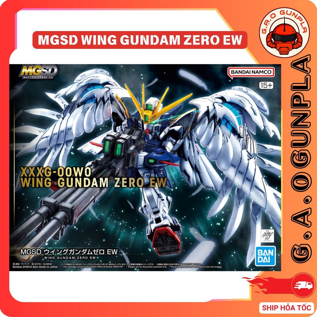 Mô hình lắp ráp Gundam Bandai chính hãng  MGSD WING GUNDAM ZERO EW