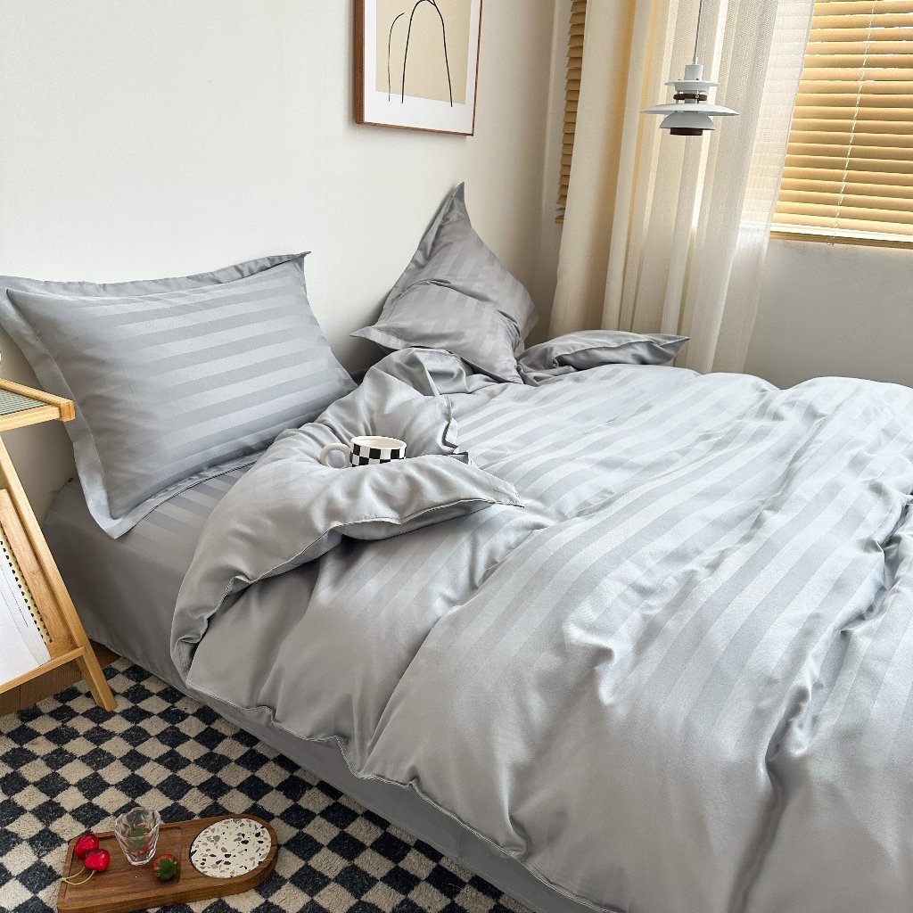 Bộ chăn ga gối Cotton 3F khách sạn 4 món miễn phí bo chun mọi kích thước nệm