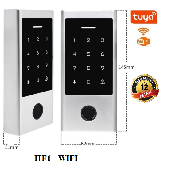 HF1-Wifi Đầu đọc vân tay, thẻ từ, cửa cuốn, phù hợp kết nối được tất cả các loại khóa điện tử, Acces