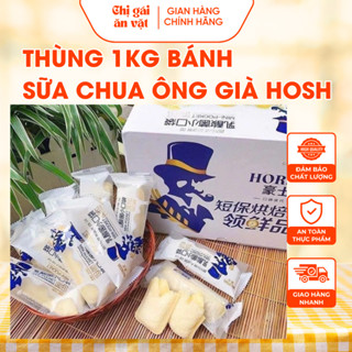  Thùng 1KG Bánh Sữa Chua Ông Già Horsh Bánh Mì Đài Loan Siêu Sữa Chua Thơm Ngậy Chị Gái Ăn Vặt 