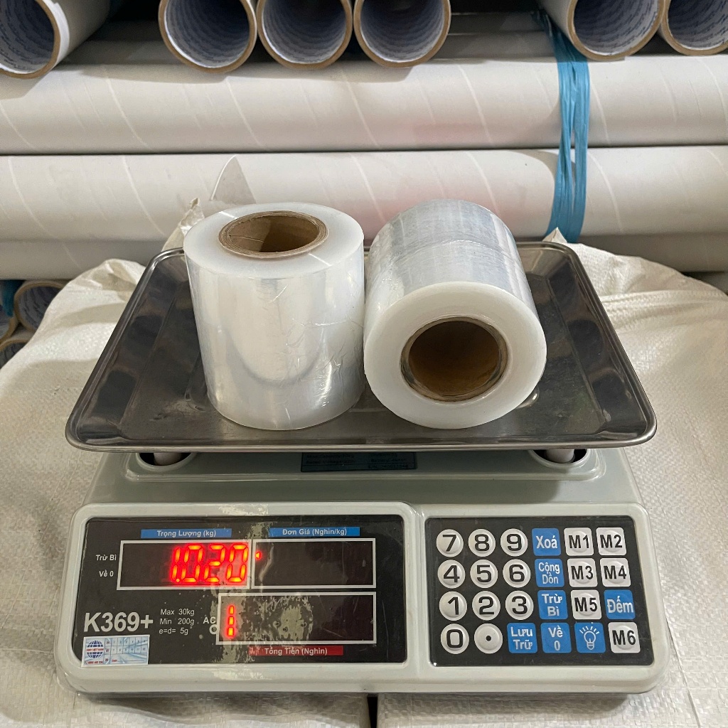Màng co, màng pe 10cm 500gram quấn bụng giảm mỡ, ủ tê, quấn hàng hoá chống bụi
