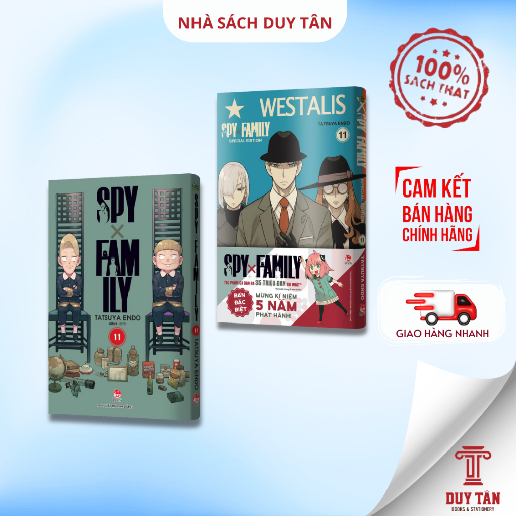 Truyện tranh - Spy X Family Tập 11 (Bản đặc biệt Tặng kèm Obi + Bìa Áo PVC + Standee Acrylic) - NXB 
