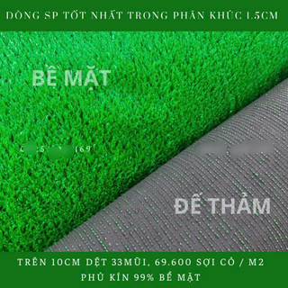 Thảm Cỏ Nhân Tạo 1.5cm ngoài trời