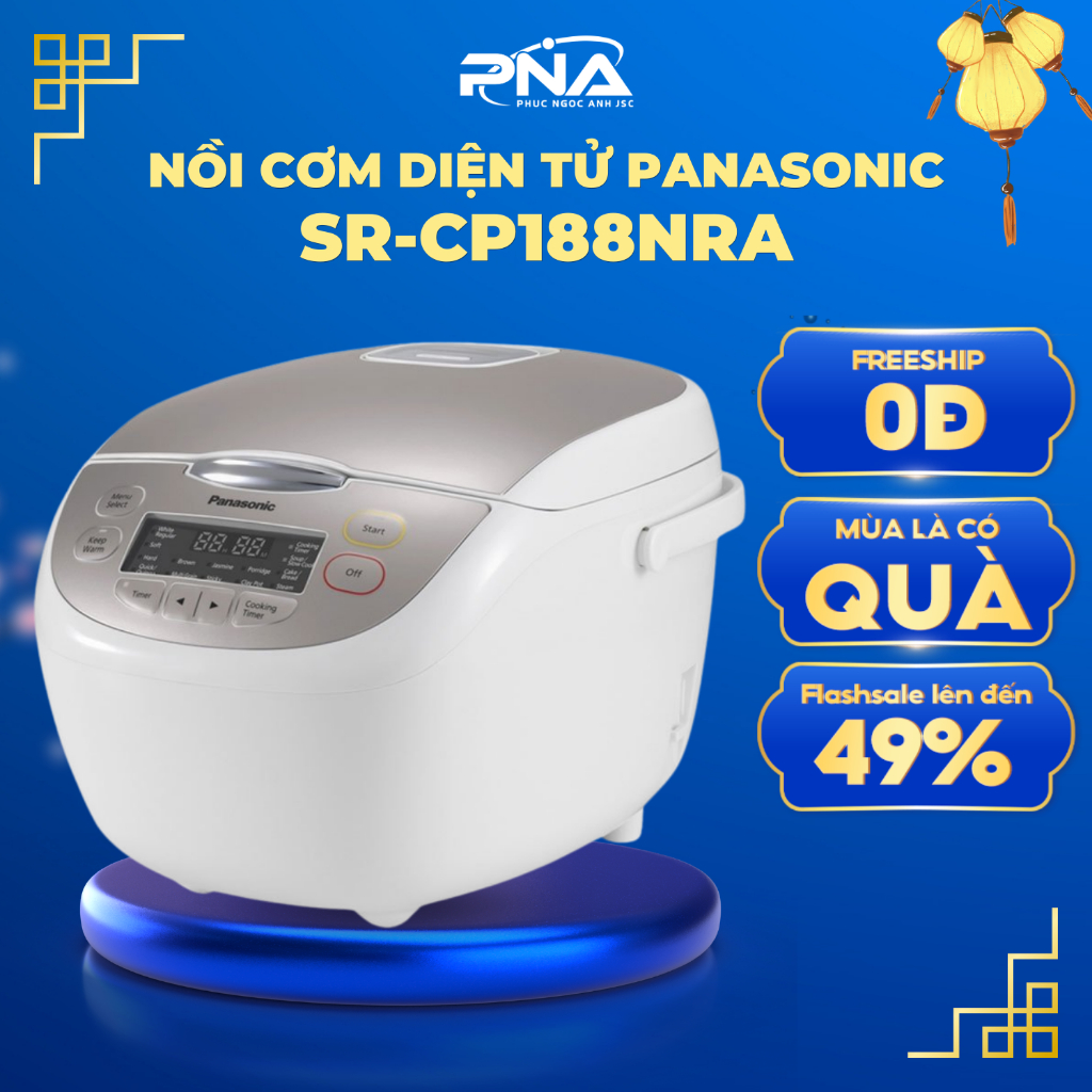 Nồi cơm điện tử Panasonic SR-CP188NRA