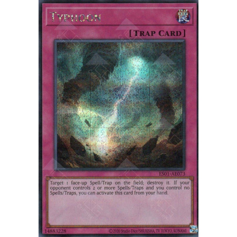 [ Bài Yugioh Chính Hãng ] ES01-AE073 Typhoon (SER)