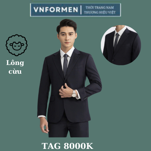 (MỚI VỀ ) Bộ Suit nam Aristino  Business lông cừu mềm nhẹ sang trọng 1SU00402