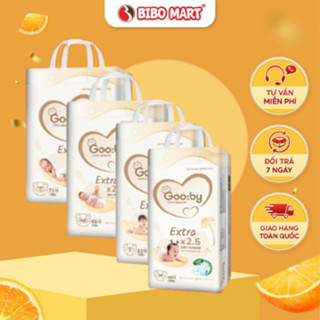 Bỉm Tã Dán Gooby Extra Thấm Hút Chống Tràn Chống Thấm Ngược Size NB72 NB66 S52 M48 - Bibomart